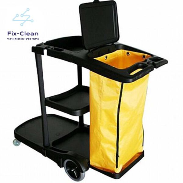 עגלת ניקיון חדרנית עם שק